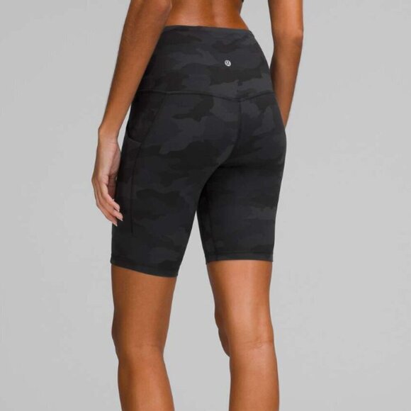 Lululemon Align High-Rise Short with Pockets 8" Heritage 365 Camo Deep Coal Mult - Picture 5 of 5